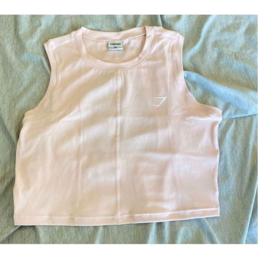 NEW Gymshark GS Power Ribbed Midi Tank Women Sz XXL Sweet Pink B3A4P-KBHJ-S-BY1